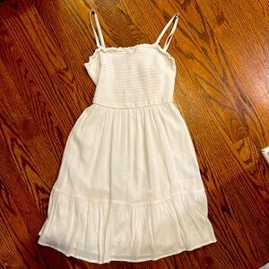 Hollister extra small junior dress white spaghetti straps.